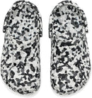 Crocs Kids Classic Watercolor Marbled Clog – Black/White Confetti — 2