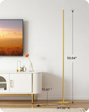 EDISHINE 59.84" Floor Lamps for Living Room, 3000K & Stepless Dimmable,Gold — 7