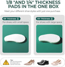 Welnove Ball-of-Foot Cushions for Women Men - 1/8" and 1/4" Thick - Felt Metatarsal Pads for Forefoot Support - Soft Foot Pads for Metatarsalgia, Morton’s Neuroma, Fit for High Heels,Shoes(4 Pairs) 5