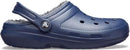 Crocs Unisex Adult Classic Lined Clog – Navy/Charcoal — 5