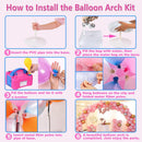 Balloon Arch Kit and Balloon Pump Electric, 10ft Wide Adjustable Balloon Arch Stand With 100Balloons 2Balloon Stands For Wedding Anniversary Birthday Mother's Day Party Decoration Graduation Ceremony | 10 ft Arch Kit — 4