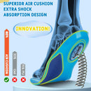 Kids Arch Support Insoles - Plantar Fasciitis Orthotic Inserts for Children with Arch Pain, Flat Feet, Foot Pronation- Shock Absorption - Ideal for Active Child - Light Blue — 5
