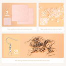 100 pcs Stainless Steel Earring Hooks,Ear Wires Fish Hooks,Pendant Clasp — 3