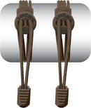 Lock Laces | Elastic No Tie Shoelaces | Brown — 1