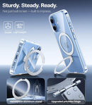 TORRAS for iPhone 17 Case Clear Magnetic Stand, Fit for MagSafe, 6.3" — 8