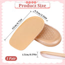 1/2 Inch Heel Lifts, Gel Heel Raisers for Leg Length Discrepancies Brown Foot Height Increase Insoles Soft Shoe Lifts for Women Men Uneven Legs Comfort Half Foot Insoles for Heels Pain, 1 Pair — 2