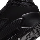 Nike Men's Air Max 90 Leather Low-Top Sneakers - Black/Black/White — 6