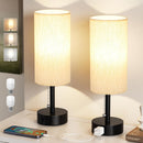 Fenmzee Bedside Table Lamps Set of 2 - Small Nightstand Lamp for Bedroom — 1