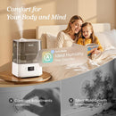 Levoit Humidifiers for Bedroom Large Room, 6L, 60H Runtime, 26dB, Smart App
