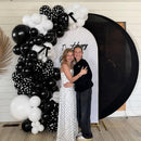 Black White Polka Dot Balloon Arch Kit, Coquette Birthday | White Black — 2