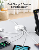 USB Fast Charger Block 50% Smaller 100W Max 6-Port GaN USB Charging Station photo 4