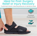 Vive Rounded Post Op Shoe for Injured Foot - Orthopedic Recovery Shoes — 5