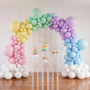 RUBFAC Pink Balloons 135pcs Light Pastel Pink Balloon Different Sizes 18 12 10 5 Inch for Garland Arch Birthday Party Baby Shower Gender Reveal Wedding Anniversary Easter Decoration — 7
