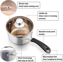 P&P CHEF 1 Quart Sauce Pan With Lid, Small Pot Saucepan, 1 Pc — 3