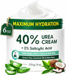 Urea Cream 40 Percent for Feet Maximum Strength,6 OZ Foot Cream for Dry Cracked Heels, Callus Care with 2% Salicylic Acid, Moisturizer for Hands Elbows Knees Rough Skin — 1