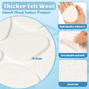 Shynek 55Pcs Metatarsal Foot Pads for Women 1/4” Thick Felt Metatarsal Pads for Foot,Ball of Foot Cushions, Adhesive Metatarsal Pads Mens for Forefoot and Pain Lessen, Plantar Fasciitis (White) 5