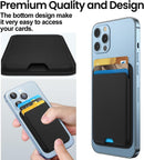 iLodn Magnetic Wallet Compatible with MagSafe for iPhone 17 16 15 14 13 12 Pro Max Air Plus Model, Mag 3 Safe Card Holder Stick on Accessories for Cell Phone & Case, Jet photo 6