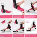 Shoe Stretcher Women Men, Boot Stretcher Wide Feet, 4-Way Shoe Widener & Expander for Stretch Length & Width | rose | 2 — 5