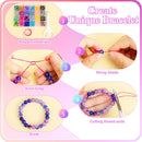 XSEINO 192 Colors 4800pcs 8mm Dream Candy Colorful Series Glass Beads Bracelet Making Kit,8 Box Different Unique… — 5