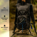Everfun Hydration Backpack 18L with Water Bladder 2L/3L Hiking Water Backpack Women Men Hydration Pack Insulated Lightweight Day Hydropack with Storage for Hiking, Biking, Running, Festival — 8