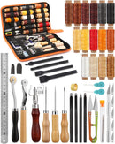 BUTUZE Leather Working Tools, Practical Leather Craft Kit | 66 Pcs — 1