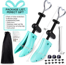 Shoe Stretcher, Plastic Pair of 4-way Adjustable Shoe Expander Shoe Tree Widener for Wide Feet Bunions | turquoise — 6