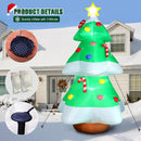 FunFanso 10 FT Christmas Tree Inflatables Outdoor Decorations with LED Lights, Giant Blow Up Christmas Tree Yard Decor with Star Treetop & Colorful Candy for Xmas Holiday Party Garden Patio Lawn Decor — 4