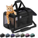 Conlun Cat Carrier Soft-Sided Pets Travel Carriers up to 15 Lbs,Black M — 1