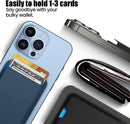iLodn Magnetic Wallet Compatible with MagSafe for iPhone 17 16 15 14 13 12 Pro Max Air Plus Model, Mag 3 Safe Card Holder Stick on Accessories for Cell Phone & Case, Jet photo 4