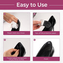 Heel Grips Pads for Loose Shoes - Welnove 6-Pair Heel Inserts for Back of Heel Protect, Heel Inserts for Blisters Pain, Rubbing, Prevent Slip, Fit Shoes, Boots, Sandals, High Heels, Men Women, Black - Black | 6-Pair — 7