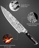 MOSFiATA 8" Super Sharp Professional Chef's Knife with Finger Guard and Knife…