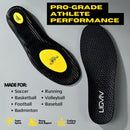 Pro-Grade Carbon Fiber Athletic Insoles, Black, Performance Sport Inserts, Breathable Design for Soccer, Basketball, Running (US Men 10.5-11, Women 12-12.5) — 3