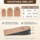 Adjustable Orthopedic Heel Lifts Inserts, 3/8" Height Increase Insoles for Leg Length Discrepancy, Heel Pain & Plantar Fasciitis (1Pair, M | Women 7.5-10.5 / Men 7-10) — 2