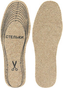 Wool Felt Insoles, 3 Pair Soft Felt Warm Shoe Insoles for Boots, 6.5mm Thick, Freely Cut, One Size Fits Most — 8