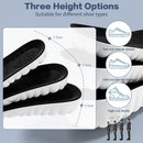 2 Pairs Height Increase Insoles for Men & Women - 4D Cloud Comfort Shoe Lifts 0.6"/1.0"/1.4" Memory Foam Heel Cushion Inserts, Breathable Honeycomb, Trimmable US Men 8-11 / Women 5-9 - Black — 2