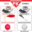 LEEZZIZZ 30Pcs Punch Balloons, Thickened Neon Punching Balloon Heavy Duty Party Favors for Kids with Rubber Band Handle, Bouncy Balls for Birthday Weddings Goodie Bag Stuffer Supply — 3