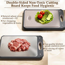 GUANCI Stainless Steel Cutting Board for Kitchen, Non Toxic 2-in-1 Double Sided Design, 304 Food Grade Stainless… — 2