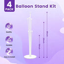 JOYYPOP 4 Sets Balloon Stand Kit For Table, Balloon Sticks with Bases | 4 Pack Clear — 5