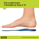 PROFOOT Full-Length Plantar Fasciitis Insoles for Women (Sizes 6-10) - Arch & Heel Support Inserts for Foot Pain Relief, Trimmable Shoe Insoles – 1 Pair — 4