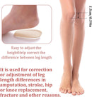 1/2 Inch Heel Lifts, Gel Heel Raisers for Leg Length Discrepancies Brown Foot Height Increase Insoles Soft Shoe Lifts for Women Men Uneven Legs Comfort Half Foot Insoles for Heels Pain, 1 Pair — 4
