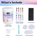 LET'S RESIN Resin Casting Powders Starter Kit,1000g Fast Cured Resin Powder — 6