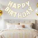 Pre-Strung Happy Birthday Banner White Party Decorations — 8