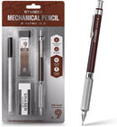 STAGEEK 0.9mm Mechanical Pencil, Drawing Pencil, with Eraser, 40 HB Leads | Brown — 1