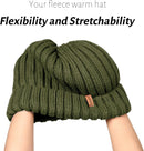 FURTALK Winter Hats for Women Fleece Lined Beanie Knit Chunky Womens Snow Cap - Green — 2