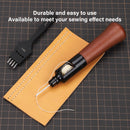 WUTA Repair Stitch Kit Leathercraft Stitch Awl Tool with 25 Colors 0.65mm Wax Thread, for Leather, Belt, Canvas, Fabric, Bag Repair Professional Stitcher Leather Craft Tool | Set D (Stitch Awl Kit+25 Colors 0.65mm Wax Thread) — 4