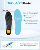 Carbon Fiber Insole (1 Pair), 285mm, Rigid Shoe Insert for Turf Toe — 2
