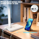 White crown LED Desk Lamp Dimmable Table Lamp Reading Lamp with USB Charging Port, 5 Lighting Modes, Sensitive… — 3