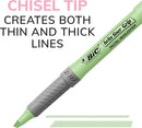 BIC Brite Liner Grip Pastel Highlighter Set, Chisel Tip, 12-Count | 12 Count (Pack of 1) — 6
