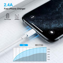 [ Apple MFi Certified ] iPhone Charger 6ft, Long Lightning to USB Cable 6 Feet, Fast Apple Charging Cable Cord 6 Foot for iPhone 14 Pro Max/13 Pro Max/12 Mini/11 Pro/11/XS/XR/8/7/6s/iPad,Air 5