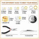 1200Pcs Jump Rings for Jewelry Making Supplies, Jewelry Pliers Set — 2